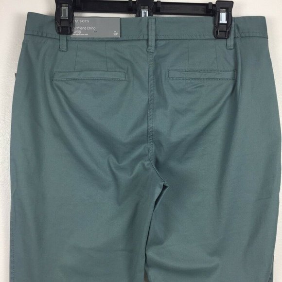 Talbots Relaxed Soft Girlfriend Ankle Chino Pants - Picture 7 of 9